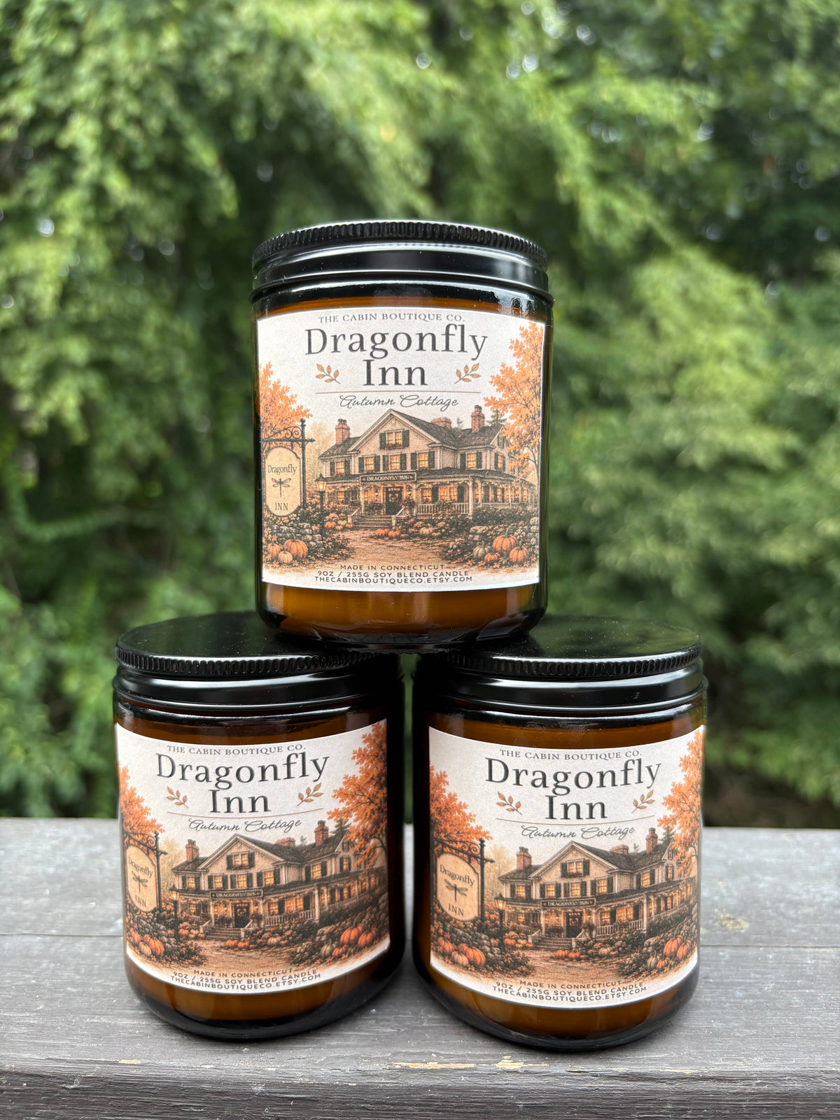 Gilmore Girls Inspired Candles - Fall Candles - Autumn: DRAGONFLY INN