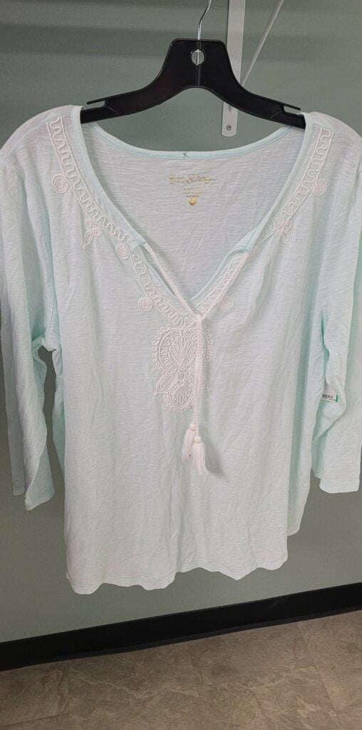 Lilly Pulitzer Aqua Top size XL