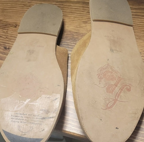 Free People Camel Suede Mules EURO 39