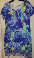 Lilly Pulitzer Blue Border Print Dress