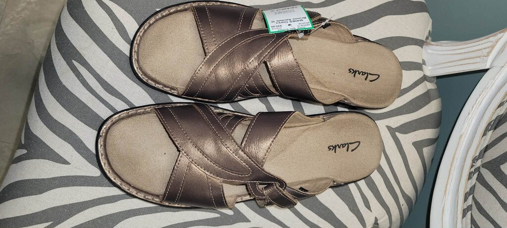 Clarks Bronze Sandals