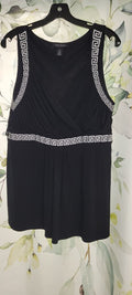 Embroidered Side Zip Top