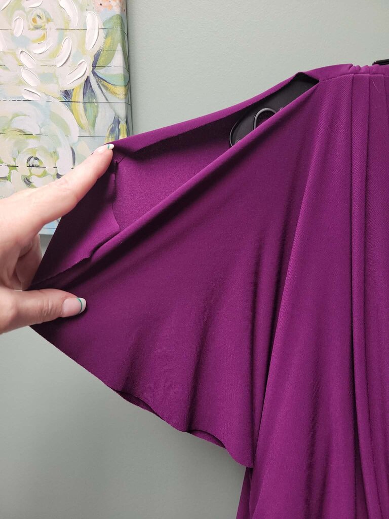 Chaps Size 20 Split Sleeve Cocktail Dress