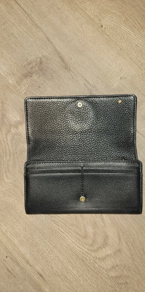 Michael Kors Pebble Leather Black Wallet