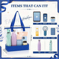 Clear Stadium Tote UK Blue