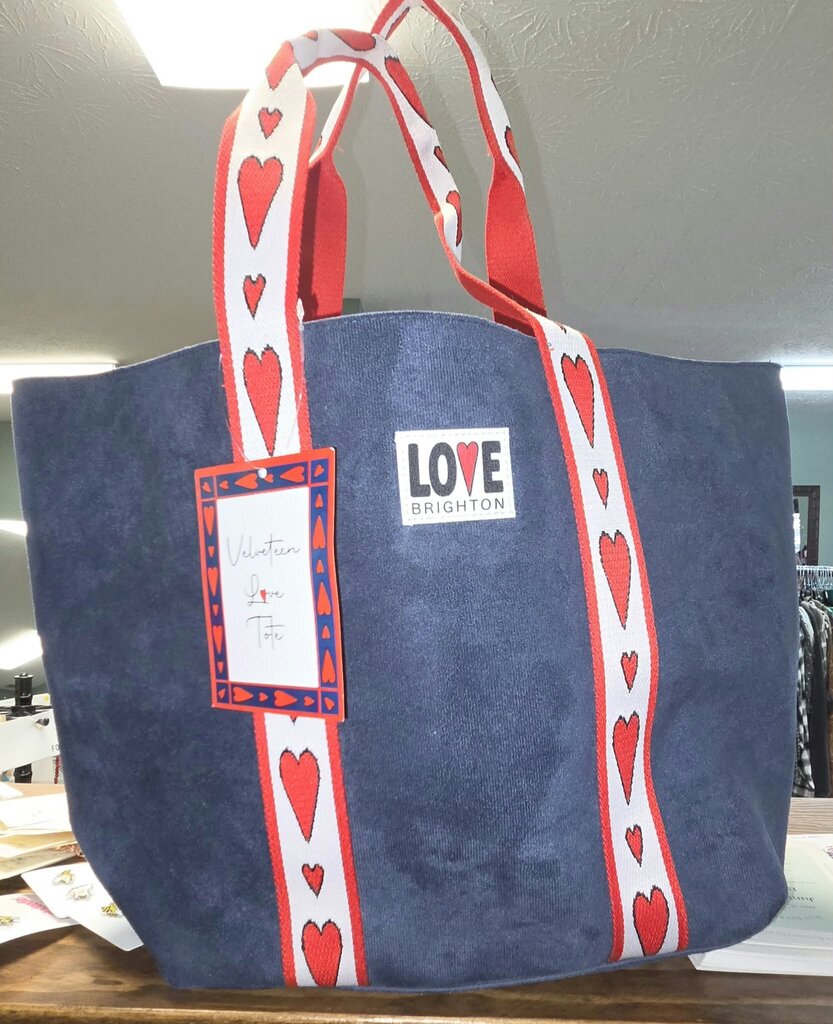 NEW Brighton Velveteen Love Tote