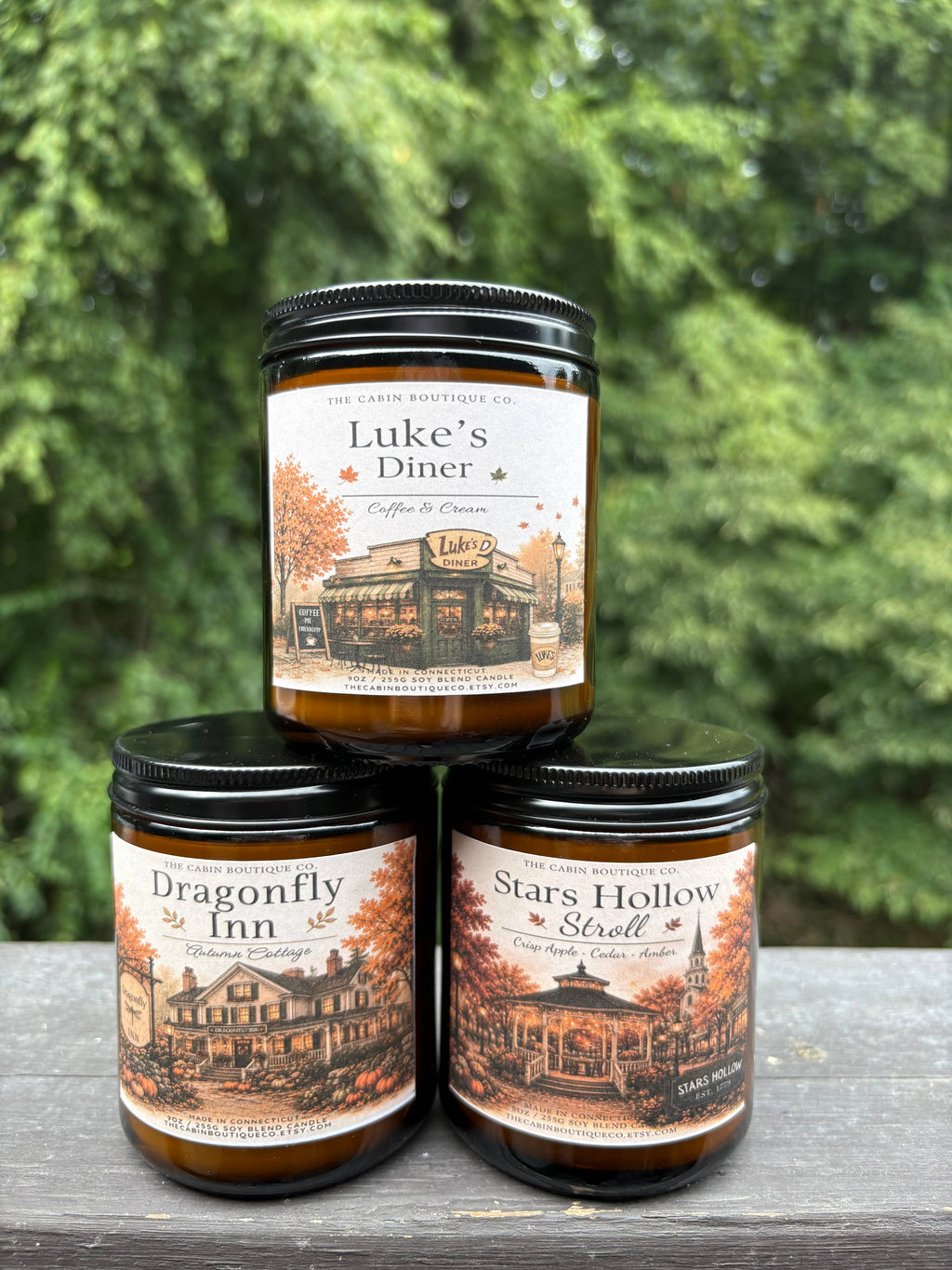 Gilmore Girls Inspired Candles - Fall Candles - Autumn: DRAGONFLY INN