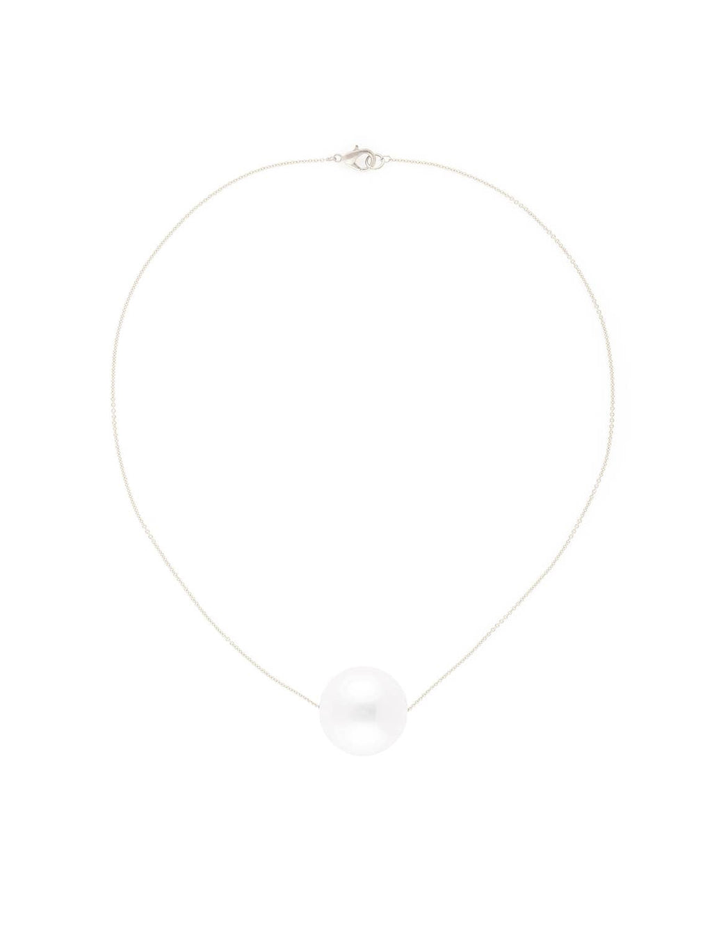 ZENZII Gold Pearl Drop Necklace – 23mm Pearl Pendant