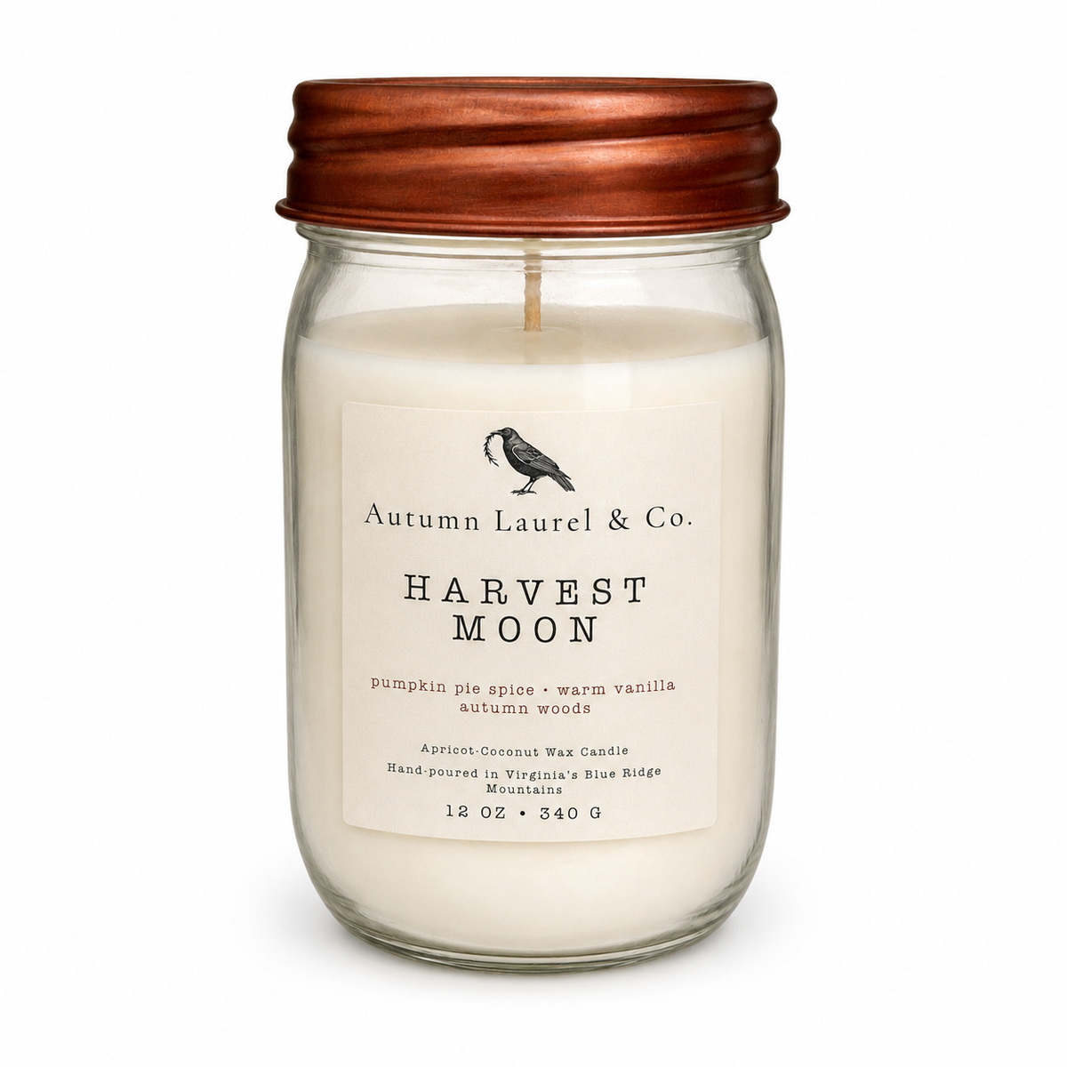 Harvest Moon Candle: 8 oz Classic Candle