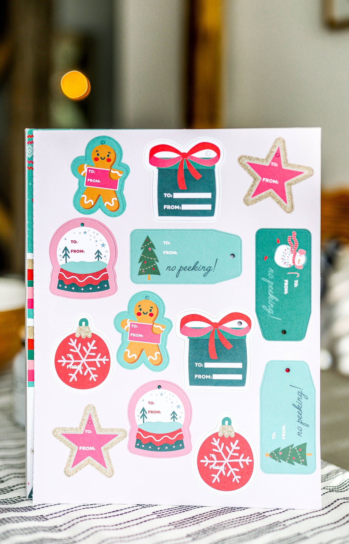 Holiday Christmas Gift Wrap Book