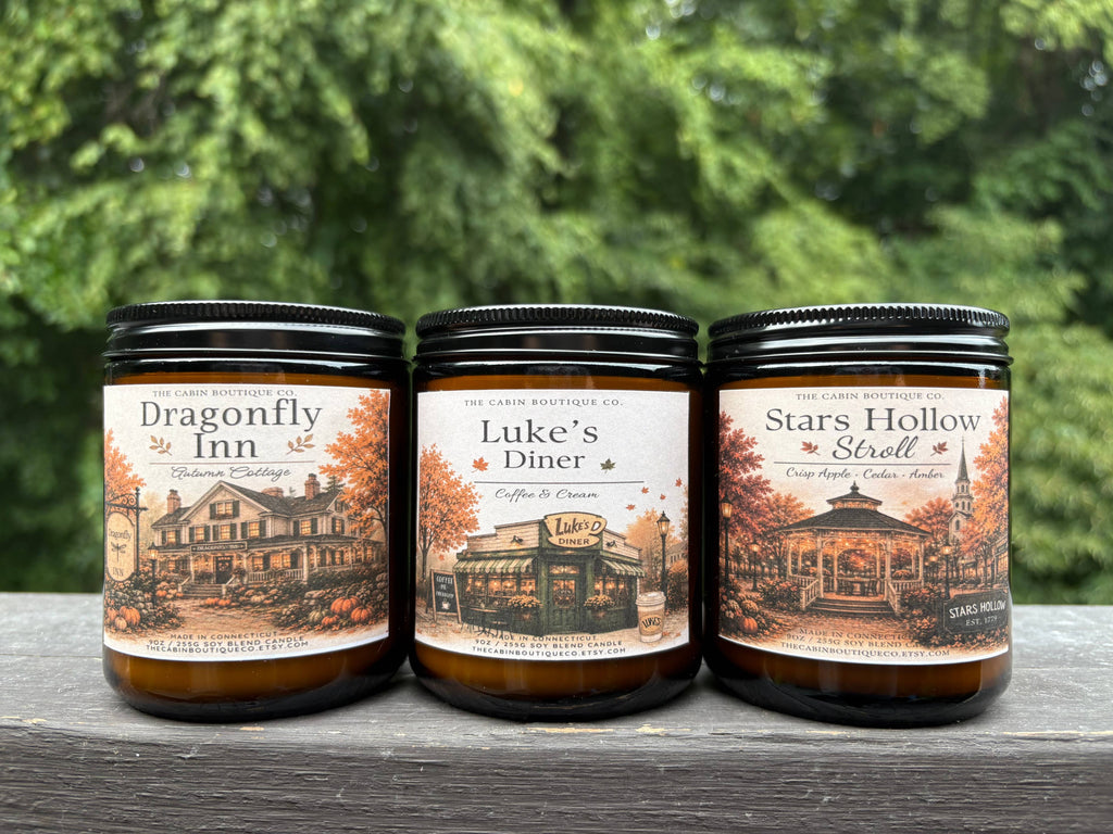 Gilmore Girls Inspired Candles - Fall Candles - Autumn: DRAGONFLY INN