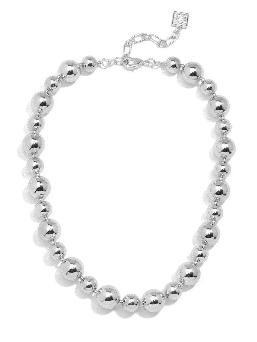 ZENZII Gold Mixed Bead Collar Necklace – 19-Inch