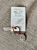 St. Agatha Medal Keychain - Patron Saint of Breast Cancer
